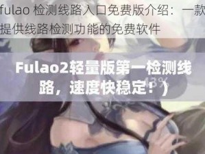 fulao 检测线路入口免费版介绍：一款提供线路检测功能的免费软件