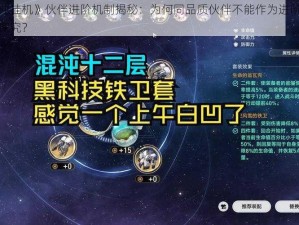 《混沌挂机》伙伴进阶机制揭秘：为何同品质伙伴不能作为进阶材料消耗探究？