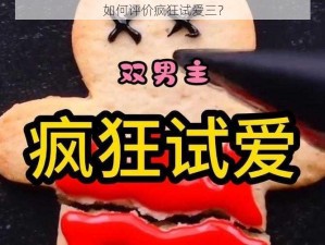 如何评价疯狂试爱三？