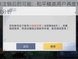 探索注销后的可能：和平精英用户再度登陆之旅分析