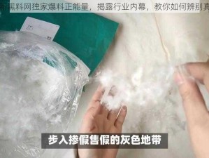 最新黑料网独家爆料正能量，揭露行业内幕，教你如何辨别真伪