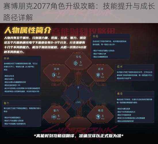 赛博朋克2077角色升级攻略：技能提升与成长路径详解