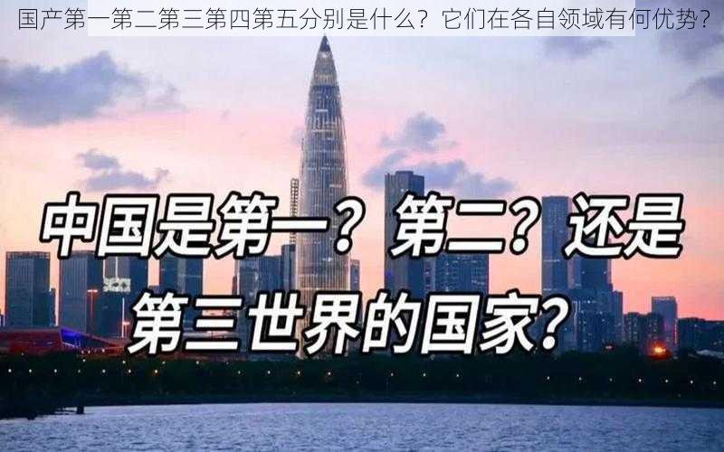 国产第一第二第三第四第五分别是什么？它们在各自领域有何优势？