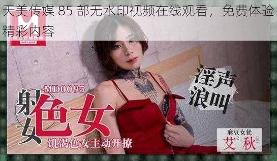 天美传媒 85 部无水印视频在线观看，免费体验精彩内容