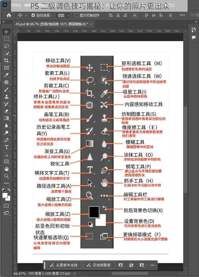 PS 二级调色技巧揭秘：让你的照片更出众