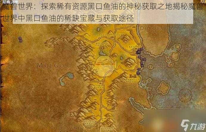 魔兽世界：探索稀有资源黑口鱼油的神秘获取之地揭秘魔兽世界中黑口鱼油的稀缺宝藏与获取途径